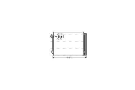Радіатор кондиціонера BMW X5 E70 (07-), BMW X6 E71 (08-) AVA AVA COOLING BWA5377D