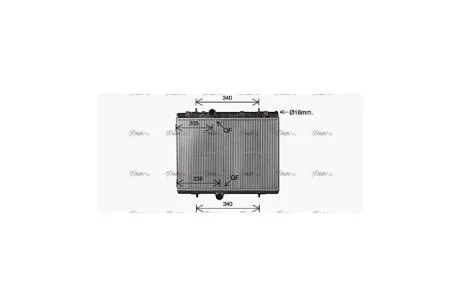 Радиатор охлаждения двигателя Peugeot C4 (14-), 3008 (13-) (CN2334) AVA AVA COOLING 'CN2334