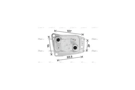 Радіатор масляний Citroen Jumper (06-), Jumpy (16-)/Peugeot Boxer (06-), Expert (16-)/Ford Focus (11-), Kuga (13-) 2.0 BLUEHDI (CN3327) AVA AVA COOLING 'CN3327