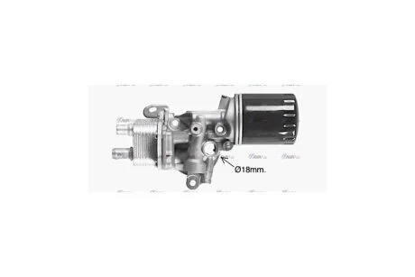 Радіатор масляний (с корпусом) Citroen/Peugeot/Ford DW10 2.0HDi (CN3327H) AVA AVA COOLING 'CN3327H