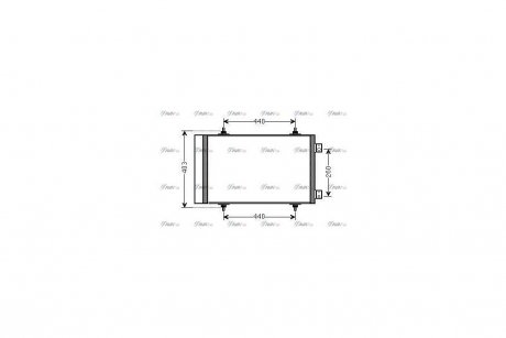 Радиатор кондиционера PSA Jumpy Expert II 1,6d 2,0d AVA AVA COOLING CNA5263D