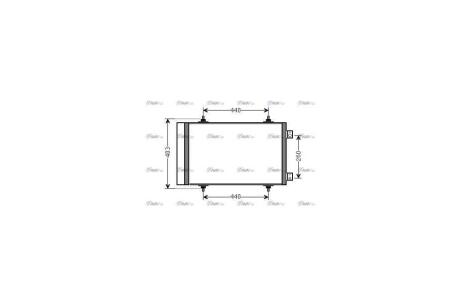 Радіатор кондиціонера PSA Jumpy Expert II 1,6d 2,0d AVA AVA COOLING CNA5263D