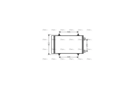 Радіатор кондиціонера PSA Jumpy Expert II 1,6d 2,0d AVA AVA COOLING CNA5263D