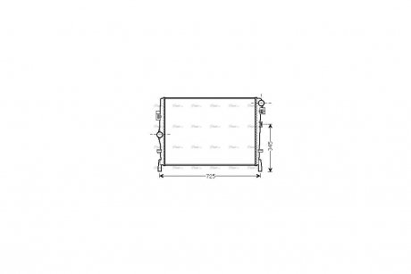 Радиатор охлаждения двигателя AVA AVA COOLING CR2105