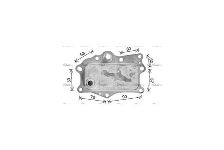 Радиатор масляный Chevrolet Captiva Opel Antara 2,2d, Chevrolet Cruze Orlando 2,0d AVA AVA COOLING CR3143