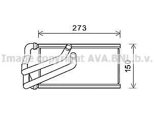 Радіатор обігрівача салону Dodge Caliber/Jeep Compass, Patriot (06-) AVA AVA COOLING 'CR6140