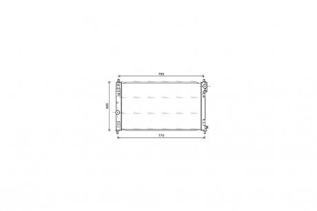Радиатор охлаждения двигателя AVA AVA COOLING CRA2121