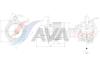 Вентилятор обігрівача салону Renault Lodgy Dokker AC+ AVA AVA COOLING DA8020 (фото 1)