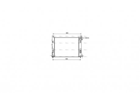 Радиатор охлаждения двигателя AVA AVA COOLING DAA2007