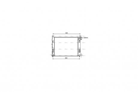 Радиатор охлаждения двигателя AVA AVA COOLING DAA2008
