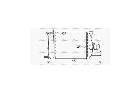 Интеркулер Renault Duster 1,5DCI 13>, Dokker Lodgy 1,2TCe 1,5DCI 12>, Logan Sandero 1,5DCi 12>, MT AVA AVA COOLING DAA4013