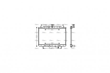 Радиатор охлаждения двигателя AVA AVA COOLING DN2292