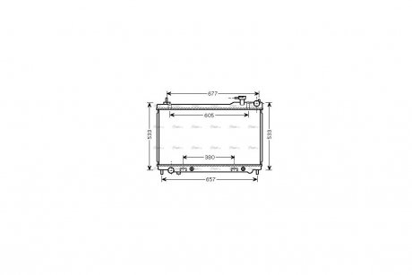 Радиатор охлаждения двигателя AVA AVA COOLING DN2304