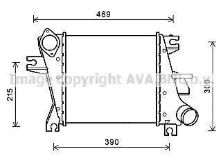 Інтеркулер Nissan X-Trail T30 (05-07) 2.2DCi AVA AVA COOLING 'DN4412
