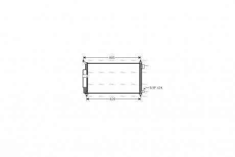 Радиатор кондиционера AVA AVA COOLING DN5251D