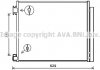 Радиатор кондиционера AVA AVA COOLING DN5422D (фото 2)