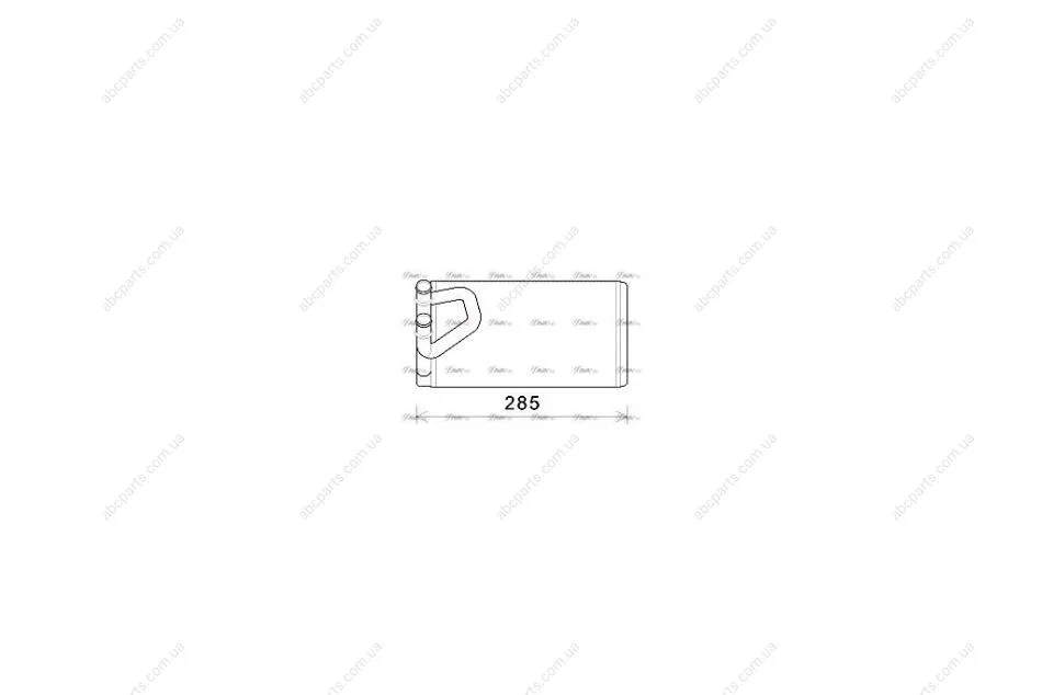 Радіатор обігрівача салону Nissan Pathfinder Navarra 2,5D 3,0D 4,0i 05> AVA AVA COOLING DN6373 (фото 1)