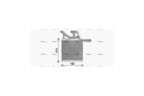 Радіатор обігрівача салону Nissan Qashqai X-Trail 07> AVA AVA COOLING DN6466