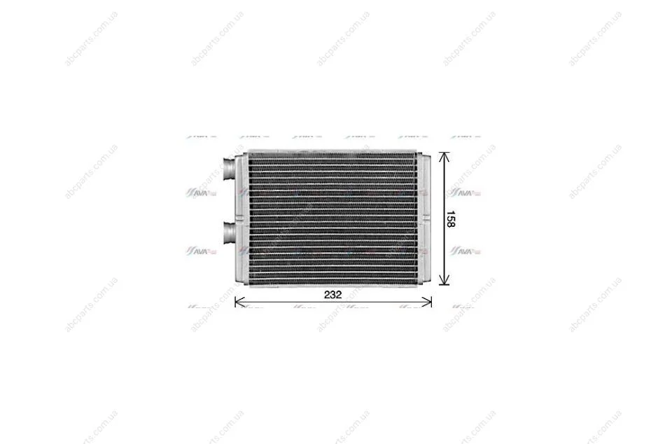 Радиатор отопителя салона Nissan X-Trail (01-) 2.0i 2.2d 2.5i (DN6472) AVA AVA COOLING 'DN6472 (фото 1)