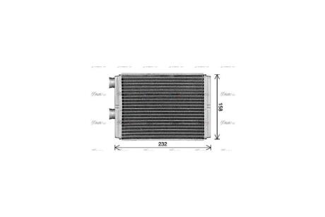 Радиатор отопителя салона Nissan X-Trail (01-) 2.0i 2.2d 2.5i AVA AVA COOLING 'DN6472