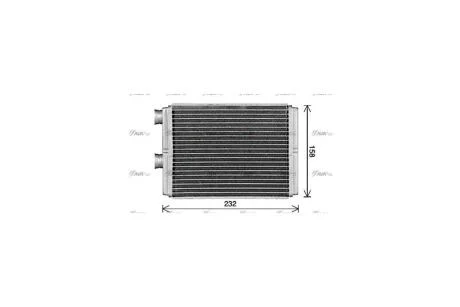 Радиатор отопителя салона Nissan X-Trail (01-) 2.0i 2.2d 2.5i (DN6472) AVA AVA COOLING 'DN6472