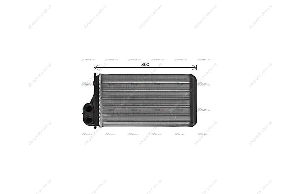 Радіатор обігрівача салону Opel Vivaro, Renault Trafic II bus (додатковий) AVA AVA COOLING DN6473 (фото 1)
