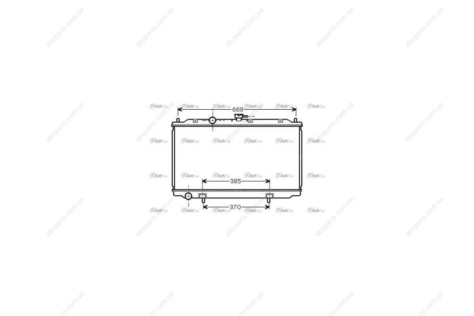 Радиатор охлаждения двигателя Nissan Almera N16 (01-), Primera P12 (00-) MT (DNA2215) AVA AVA COOLING 'DNA2215 (фото 1)