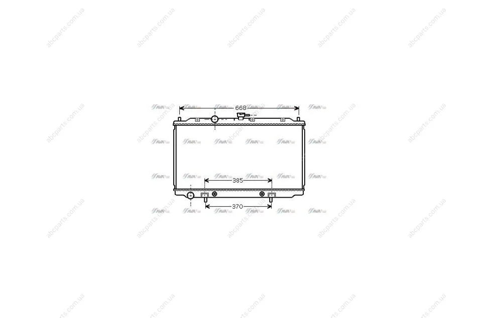 Радиатор охлаждения двигателя Nissan Primera (02-08) 1,8i AT, Primera (00-06) 1,8i AT (DNA2218) AVA AVA COOLING 'DNA2218 (фото 1)