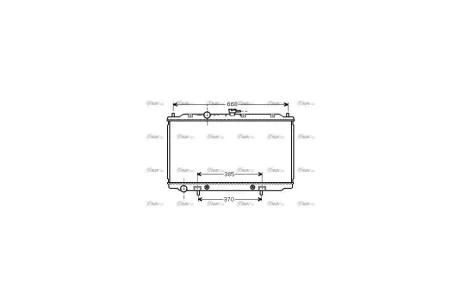 Радіатор охолодження двигуна Nissan Primera (02-08) 1,8i AT, Primera (00-06) 1,8i AT (DNA2218) AVA AVA COOLING 'DNA2218