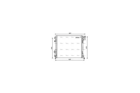 Радіатор охолодження двигуна Nissan Qashqai (13-) 1,5d 2,0i, Renault Kadjar 1,5d (15-) MT (DNA2421) AVA AVA COOLING 'DNA2421