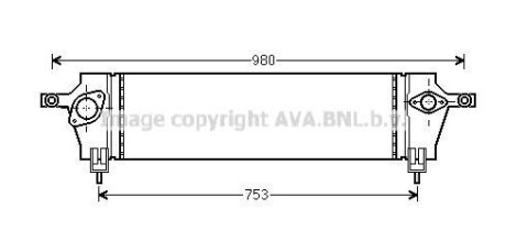 Інтеркулер Nissan Qashqai J10, J11 (07-) 1.5DCi AVA AVA COOLING 'DNA4333