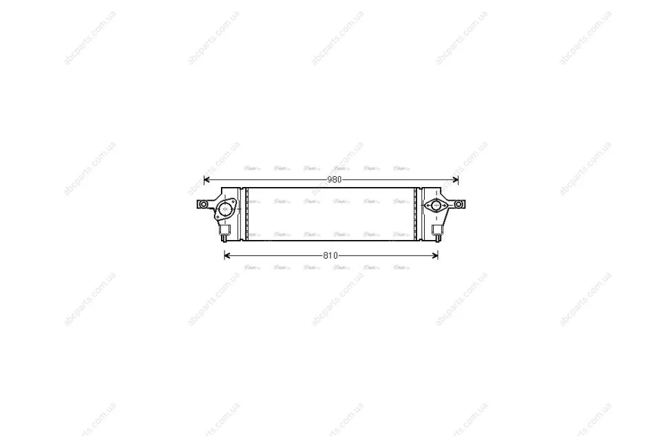 Інтеркулер Nissan X-Trail 2,0dCi 07>13, Koleos 2.0dCi 08> AVA AVA COOLING DNA4350 (фото 1)