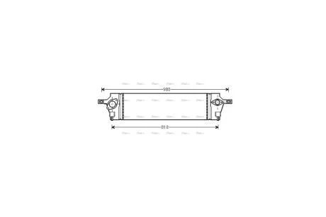 Интеркулер Nissan X-Trail 2,0dCi 07>13, Koleos 2.0dCi 08> AVA AVA COOLING DNA4350