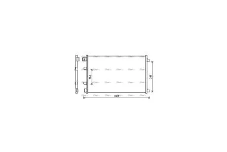 Радіатор кондиціонера Nissan Qashqai I (07-13) 1.6i 2.0i CVT (DNA5406) AVA AVA COOLING 'DNA5406