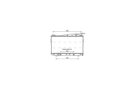 Радиатор охлаждения двигателя Chevrolet Epica (06-) 2.0i, 2.5i AVA AVA COOLING DW2135