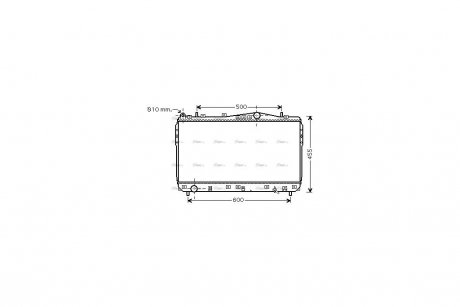 Радиатор охлаждения двигателя AVA AVA COOLING DWA2073