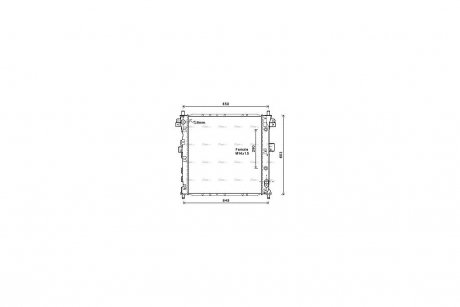 Радиатор охлаждения двигателя SsangYong Kyron 2,0d 2,7d AT 05> AVA AVA COOLING DWA2105