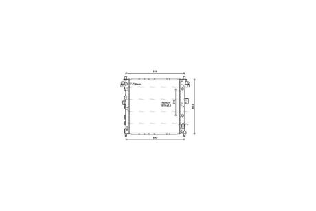 Радіатор охолодження двигуна SsangYong Kyron 2,0d 2,7d AT 05> AVA AVA COOLING DWA2105