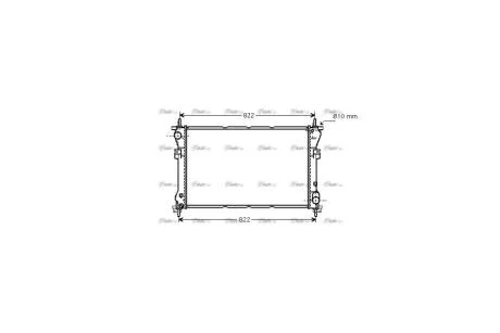 Радиатор охлаждения двигателя Ford Tranzit 2,0d 00>06 MT (FD2320) AVA AVA COOLING 'FD2320