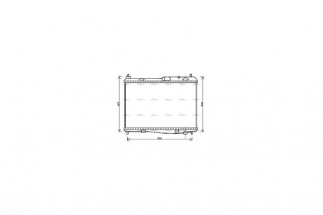 Радиатор охлаждения двигателя AVA AVA COOLING FD2440