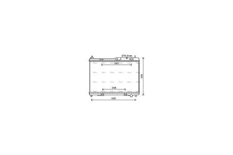 Радиатор охлаждения двигателя Ford B-max (12-) Fiesta (15-) 1,6i (FD2605) AVA AVA COOLING 'FD2605