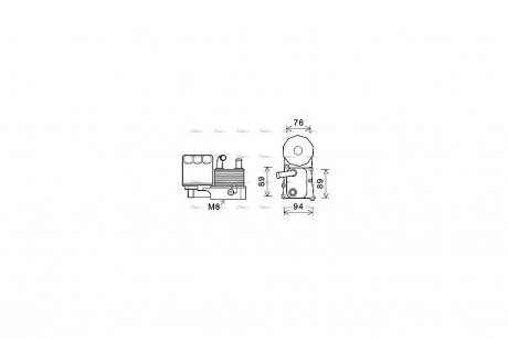 Радиатор масляный AVA AVA COOLING FD3598H