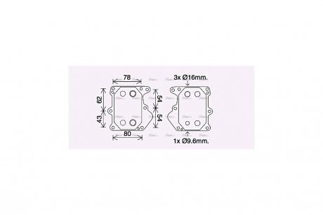 Радиатор масляный Ford Tranzit 2,2TDCI 08>, PSA Jumper Boxer 2,2HDI 06> AVA AVA COOLING FD3625