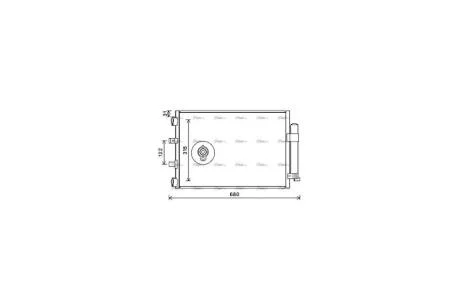 Радіатор кондиціонера Ford Focus (11-), C-Max (11-) 1.6 TDCi, 1.0 EcoBoost (FD5487D) AVA AVA COOLING 'FD5487D