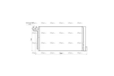 Радіатор кондиціонера Ford Focus (11-), C-Max (11-) 1.6i, 2.0 GDi (FD5705D) AVA AVA COOLING 'FD5705D