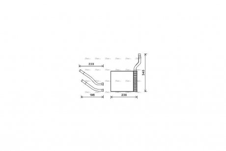 Радиатор отопителя салона Ford Mondeo IV Galaxy S-max AC+ AVA COOLING FD6464