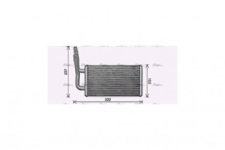 Радиатор отопителя салона Ford Tranzit 06> AVA COOLING FD6661