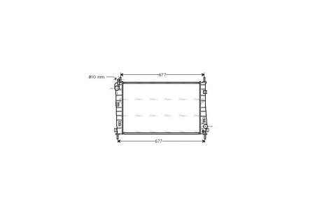 Радиатор охлаждения двигателя AVA AVA COOLING FDA2335