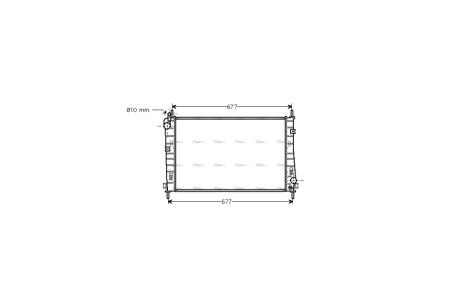 Радиатор охлаждения двигателя Ford Mondeo III 1,8i 2,0i MT 00>07 AVA AVA COOLING FDA2335