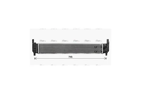 Інтеркулер Ford Transit 2.4TDDI (00-) (FDA4314) AVA AVA COOLING 'FDA4314